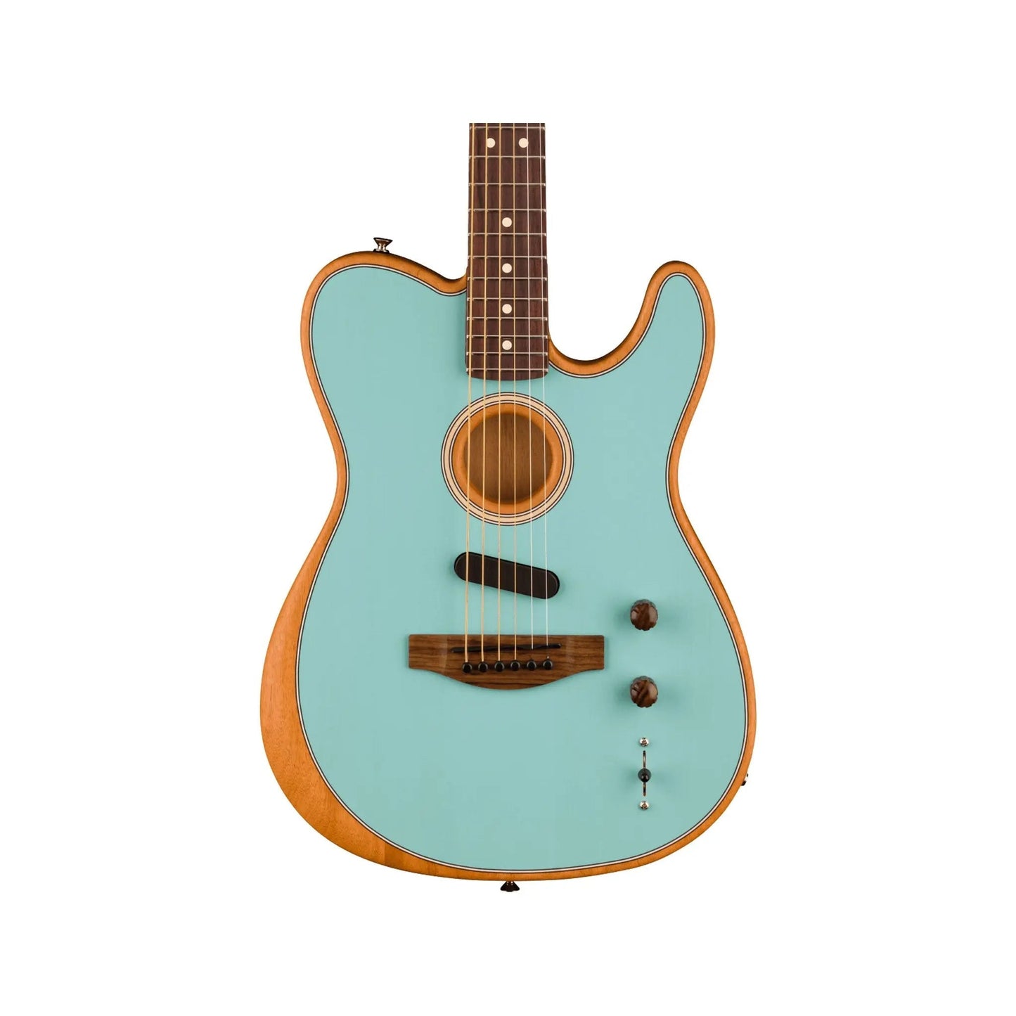 Fender Limited Edition Acoustasonic Daphne Blue Electric Guitars Fender Art of Guitar