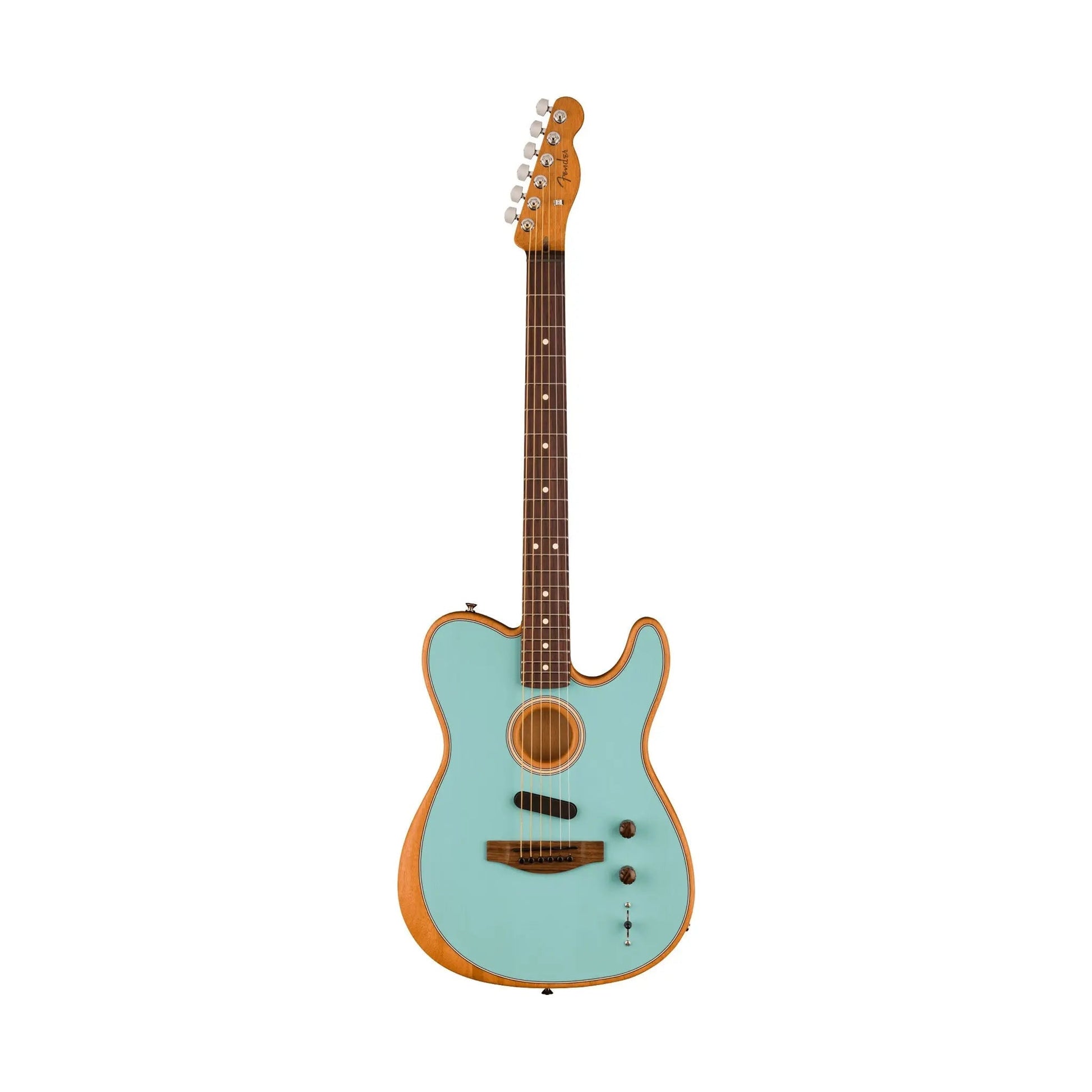 Fender Limited Edition Acoustasonic Daphne Blue Electric Guitars Fender Art of Guitar