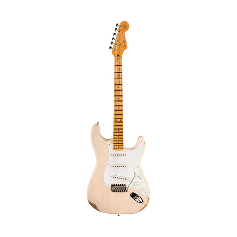Fender Limited Edition Fat 1954 Stratocaster® Relic® Closet Classic Aged White Blonde Electric Guitars Fender Art of Guitar