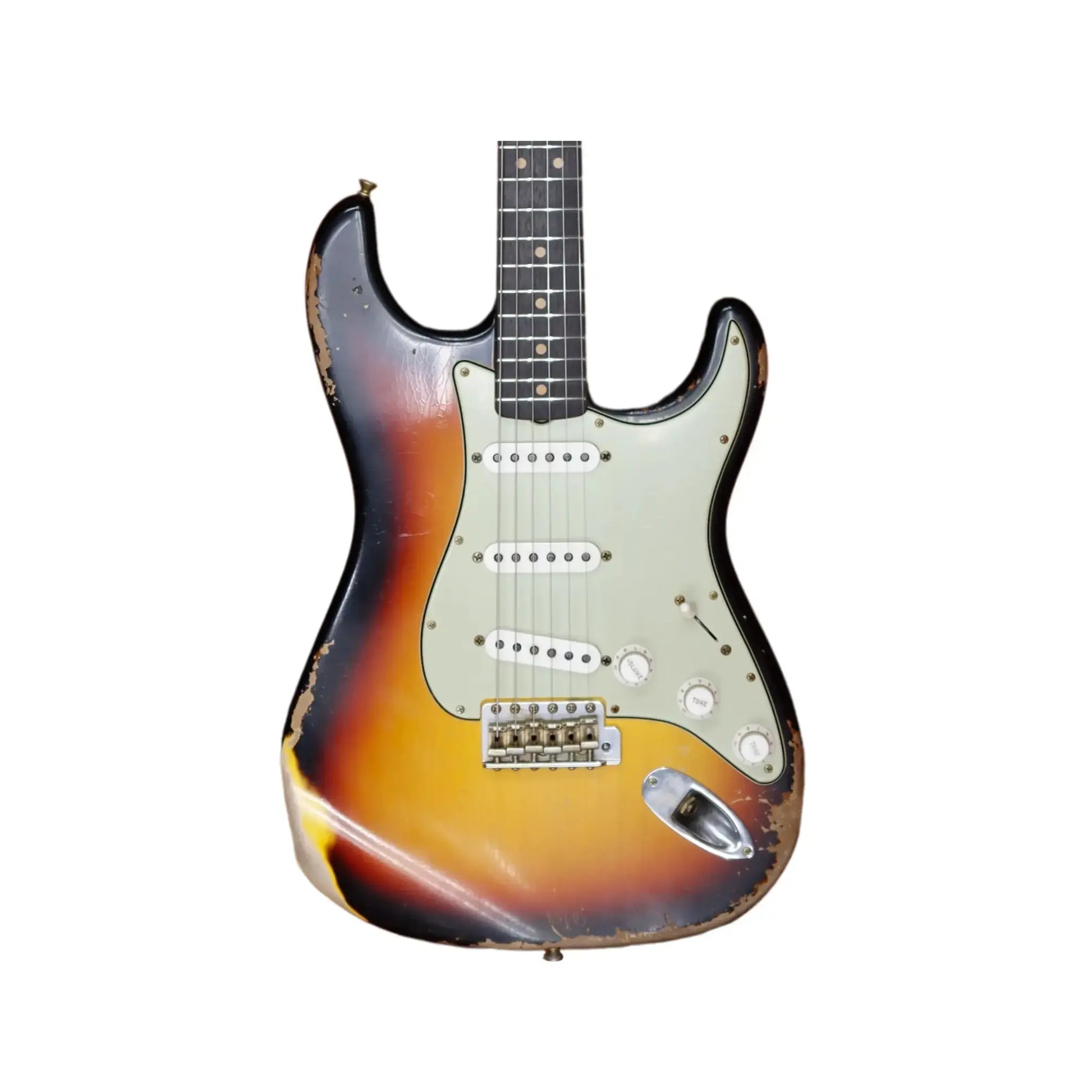 Fender NAMM 2026 1 of 1 Custom Shop 1963 Stratocaster Relic Electric Guitar Masterbuilt by Mike Morales - 3-Tone Sunburst Electric Guitars Fender Art of Guitar