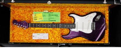 NAMM 2026 Fender Custom Shop Custom Deluxe Stratocaster NOS - Magenta Sparkle Electric Guitars Fender Art of Guitar