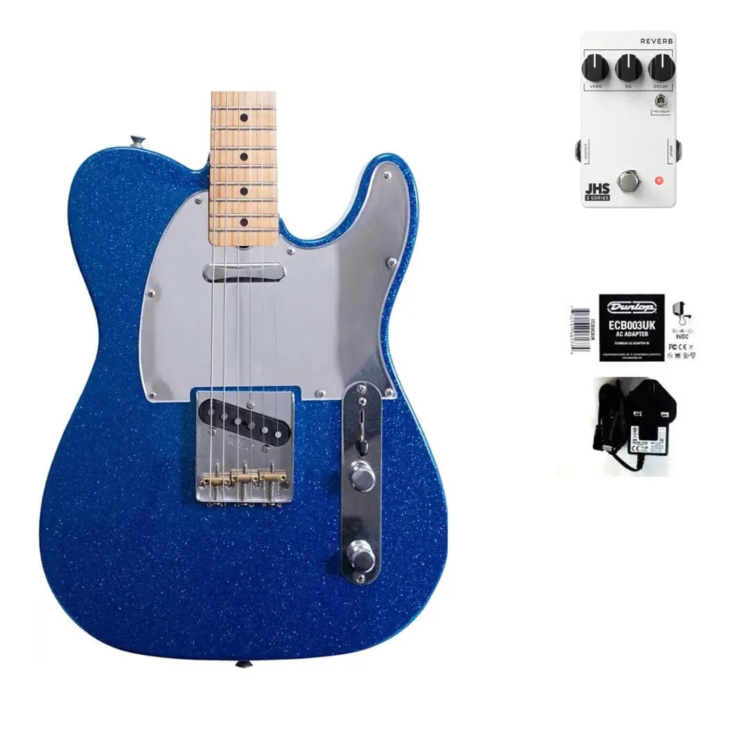Fender Signature J Mascis Telecaster Bottle Rocket Blue Flake (Bundle)  Art of Guitar Art of Guitar