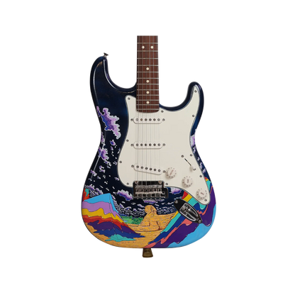 Fender Stratocaster Made in Mexico - Hand Painted Guitar Fender Art of Guitar