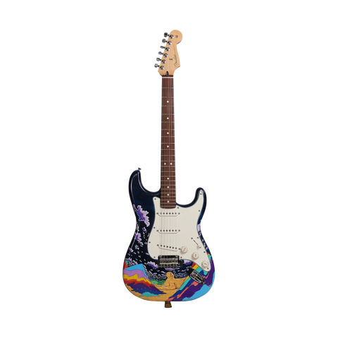 Fender Stratocaster Made in Mexico - Hand Painted Guitar Fender Art of Guitar