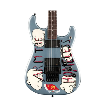 Fender Tom Morello "Arm The Homeless", Rosewood Fingerboard, Blue Ice Metallic Electric Guitars Fender Art of Guitar