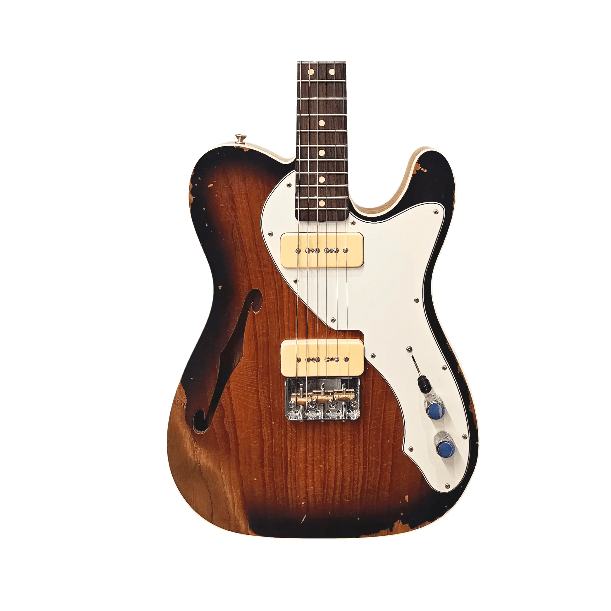 Fender Telecaster Thinline 2T Sunburst Heavy Relic – Custom Shop Wildwood 10 (2019)(Pre-Owned) Electric Guitars Fender Art of Guitar