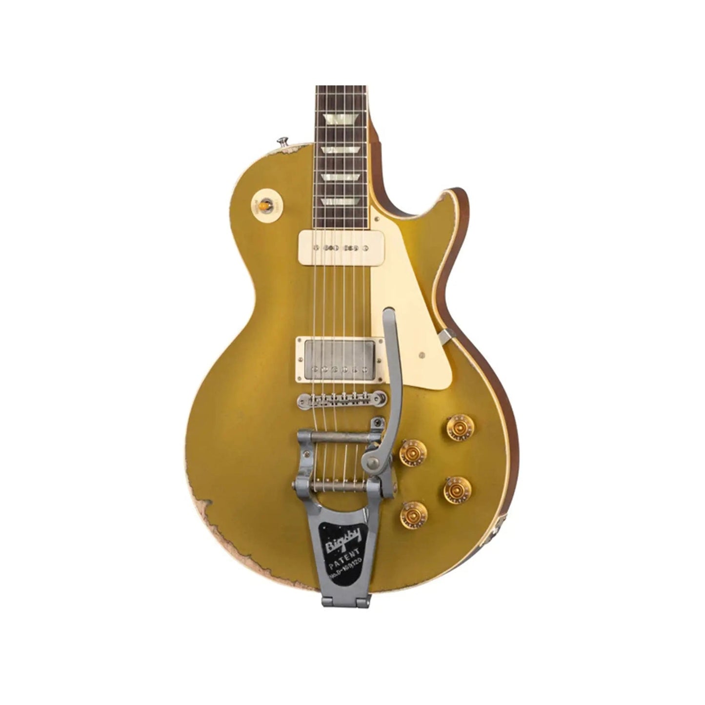 Gibson 55 Les Paul Standard Sergio Vallin Goldtop Bigsby Murphy Lab Replica NH Goldtop Electric Guitar Gibson Art of Guitar