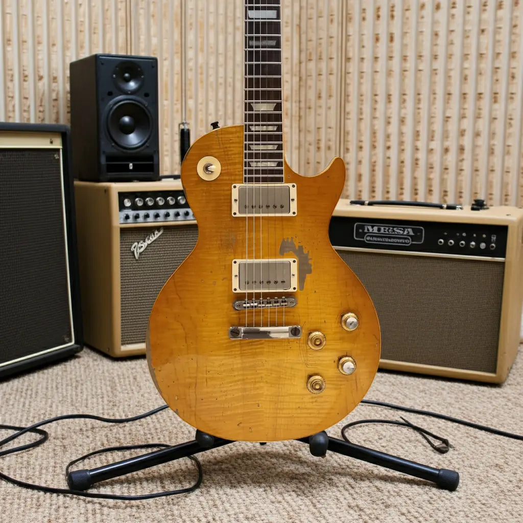 Gibson Custom Kirk Hammett "Greeny" 1959 Les Paul Standard - Greeny Burst, Murphy Lab Heavy Aged Electric Guitars Gibson Art of Guitar