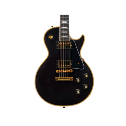 Gibson Custom Shop Dealer Select 1968 Les Paul Custom - Dark Walnut, Murphy Lab Light Aged Electric Guitars Gibson Art of Guitar