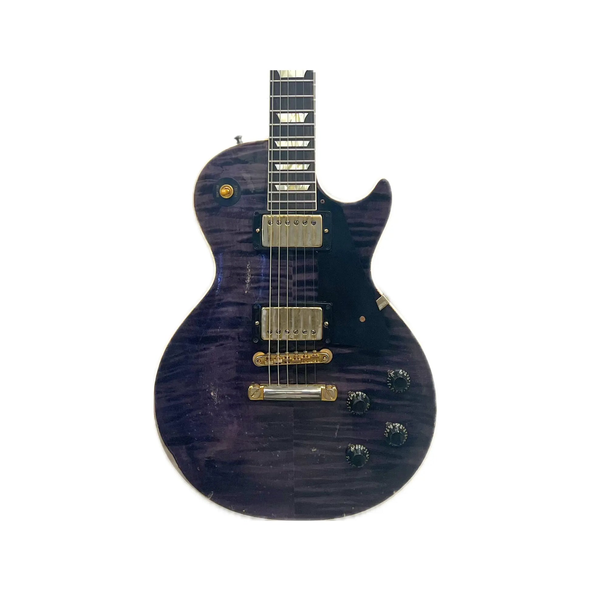 Gibson Custom Shop1959 Les Paul Standard Reissue – Purple Tiger, Murphy Lab Heavy Aged, Gold Hardware Electric Guitars Gibson Art of Guitar