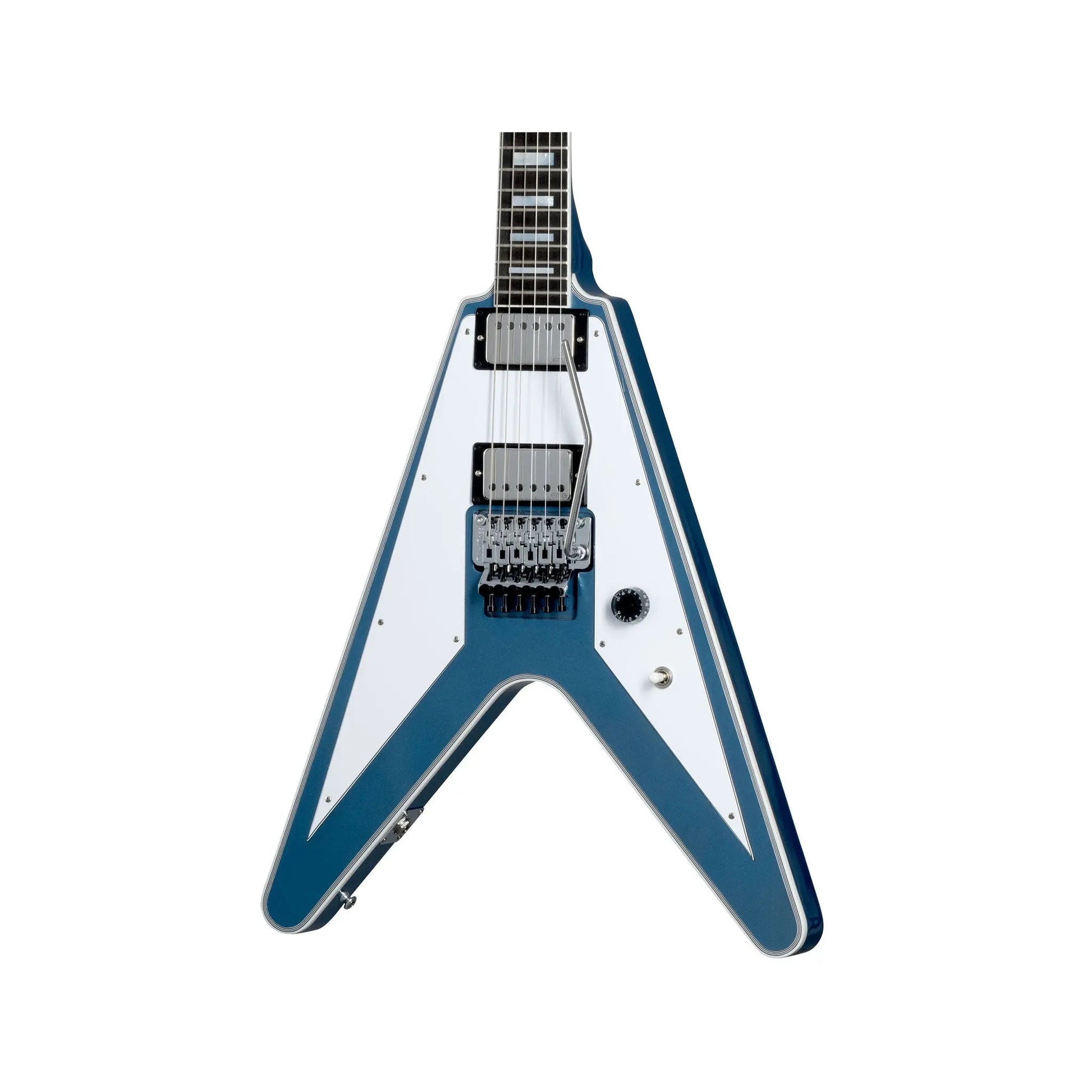 Gibson Flying V Custom Richie Faulkner Pelham Blue Floyd Rose Gloss CH Pelham Blue Electric Guitars Gibson Art of Guitar