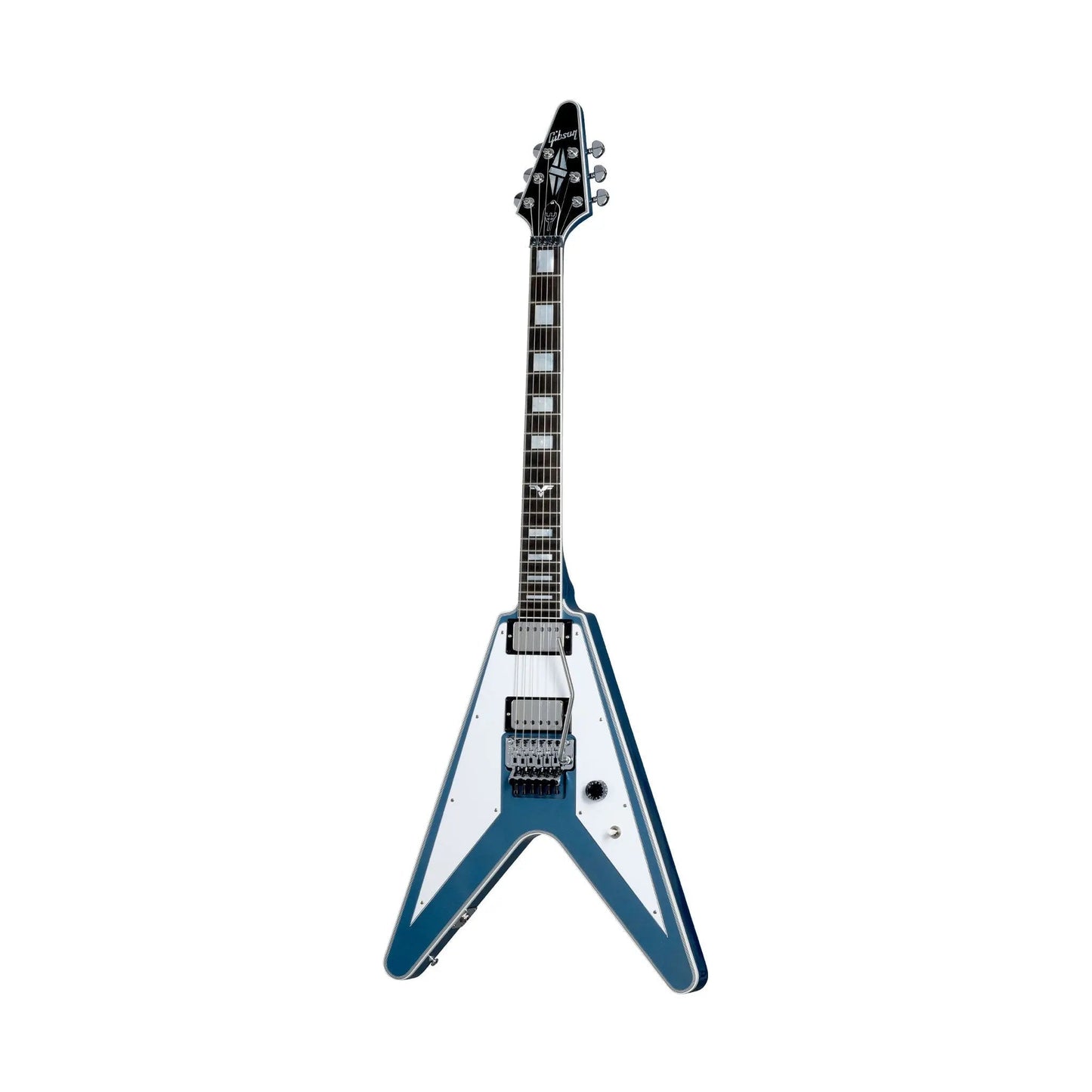 Gibson Flying V Custom Richie Faulkner Pelham Blue Floyd Rose Gloss CH Pelham Blue Electric Guitars Gibson Art of Guitar