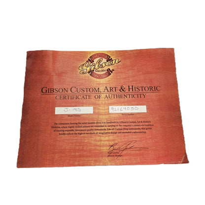 Gibson J-185 Harley-Davidson Edition (1994, Limited Edition) - (Pre-Owned) Acoustic Guitar Gibson Art of Guitar