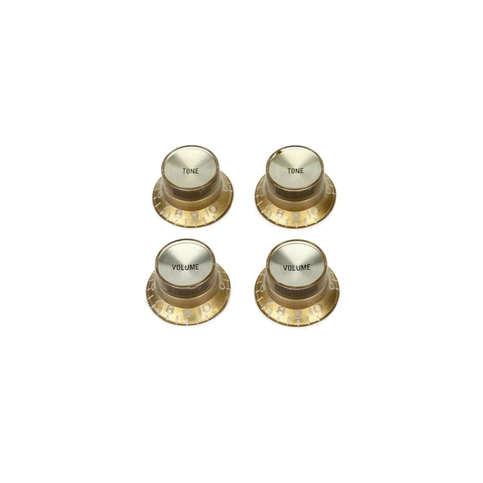 Gibson Top Hat Knobs w/ Gold Metal Insert, 4pcs. (Gold) Guitar Accessories Gibson Art of Guitar