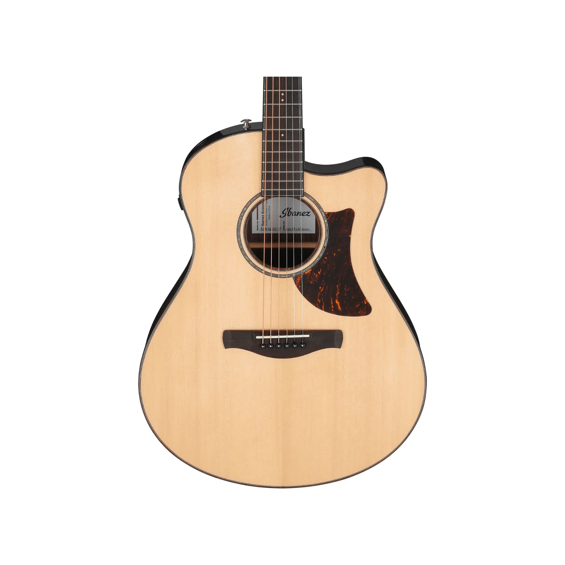 Ibanez AAM380CE-NT Advanced Acoustic Auditorium Acoustic-Electric Guitar - Natural Acoustic Guitars Ibanez Art of Guitar