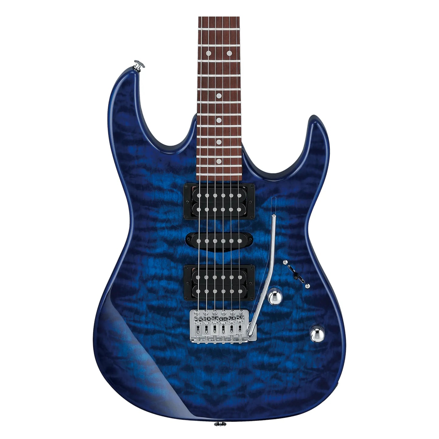 Ibanez Gio GRX70QA Transparent Blue Burst (Re-loved) Electric Guitars Ibanez Art of Guitar
