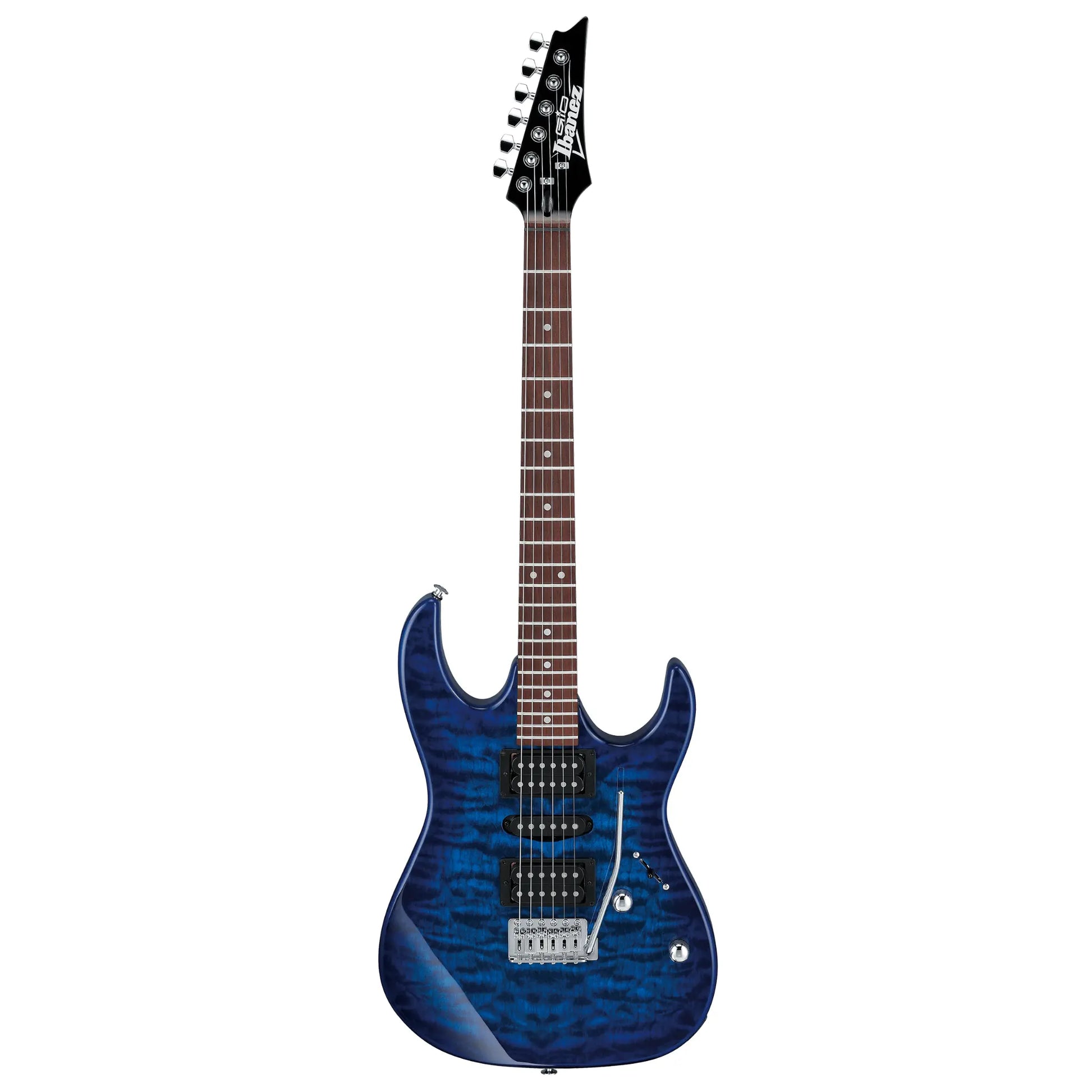 Ibanez Gio GRX70QA Transparent Blue Burst (Re-loved) Electric Guitars Ibanez Art of Guitar