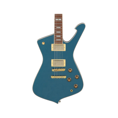 Ibanez Iceman IC420-ABM Electric Guitar - Antique Blue Metallic Electric Guitars Ibanez Art of Guitar