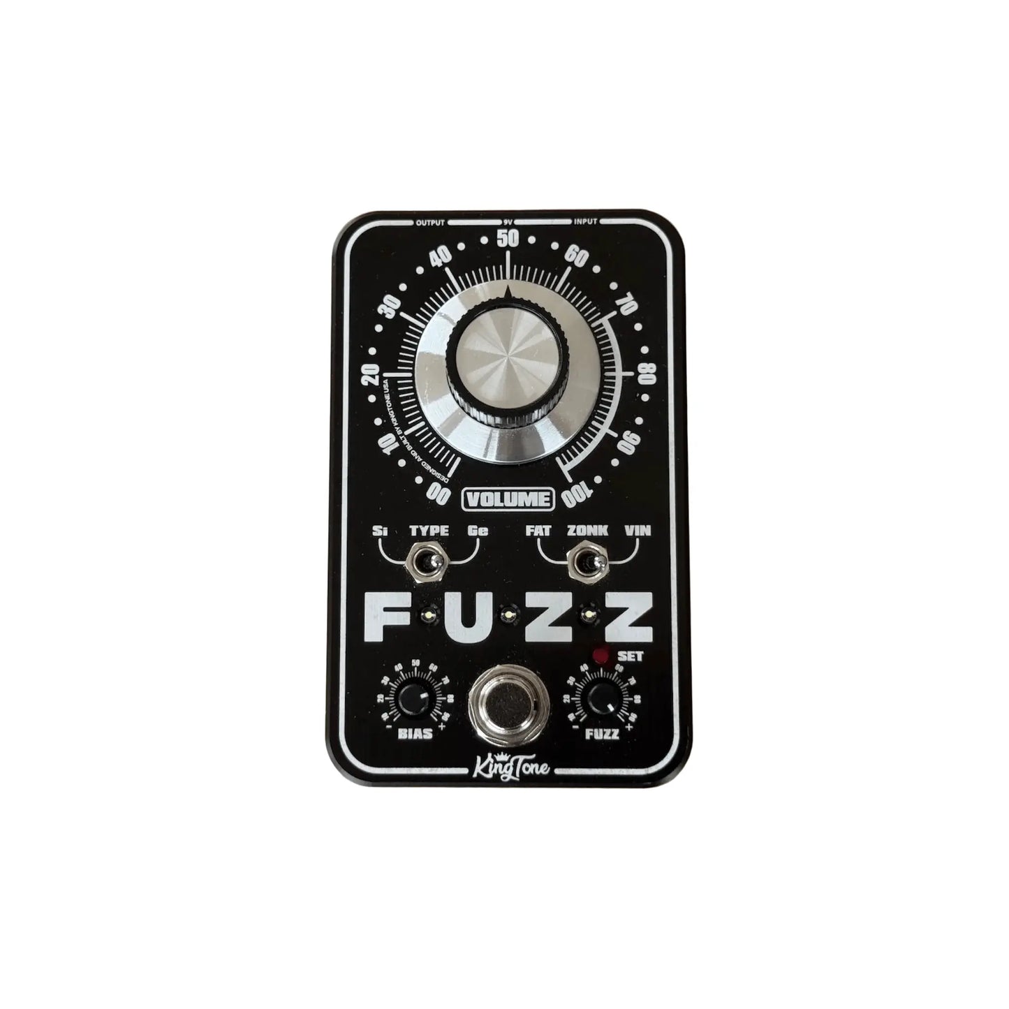 KingTone miniFUZZ V2 Black Fuzz Pedal - Silicon & Germanium Fuzz - (Re-Loved) Pedals KingTone Art of Guitar