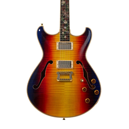 Knaggs Influence Sheyenne ROL Pacific SunriseBurst Electric Guitars Knaggs Art of Guitar