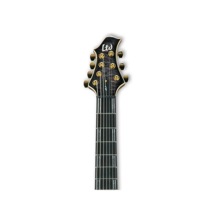 LTD JR-7 Javier Reyes – Faded Blue Sunburst – Fishman Fluence Javier Reyes Open Core Pickups, 7-String Electric Guitars LTD Art of Guitar