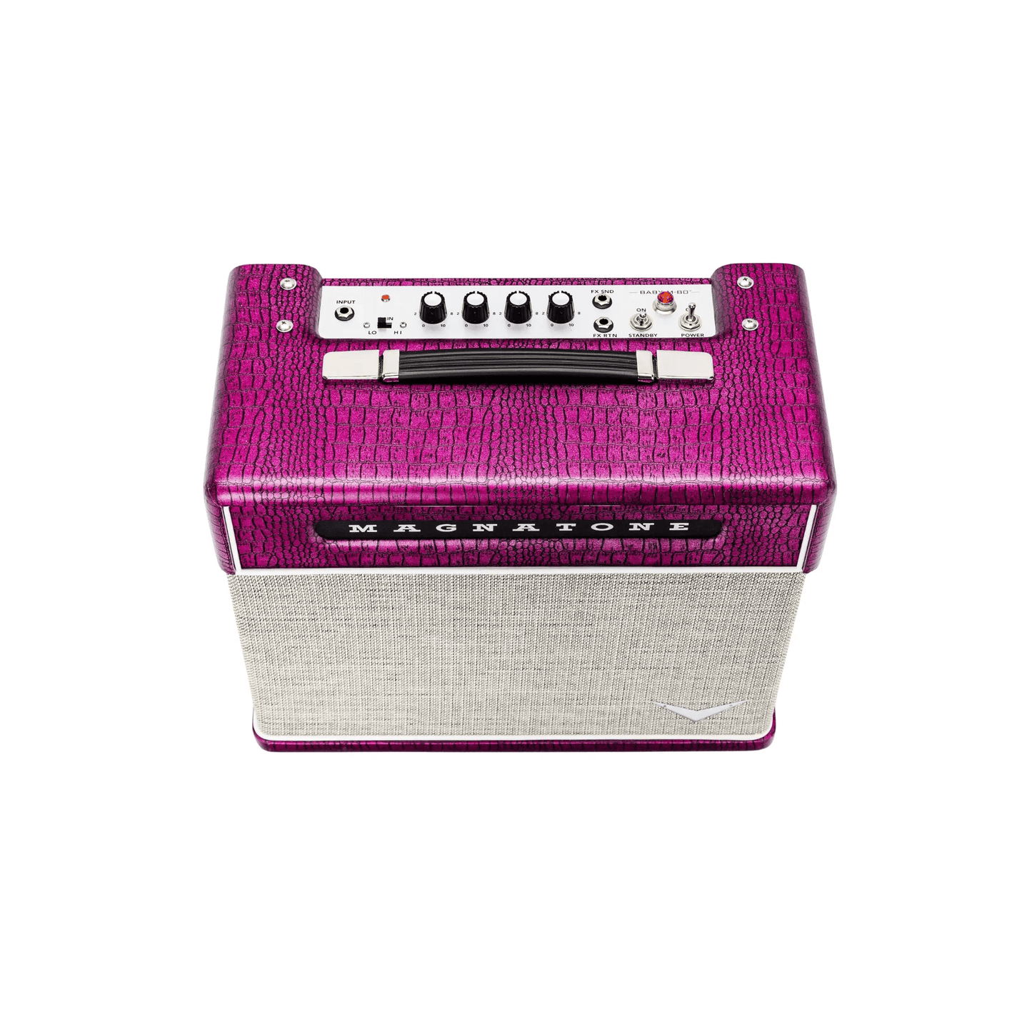 Magnatone Billy Gibbons Signature Baby M-80 - 1x10 Combo Chrome Grape Electric Guitar Amplifiers Magnatone Art of Guitar