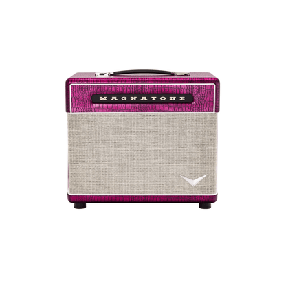 Magnatone Billy Gibbons Signature Baby M-80 - 1x10 Extension Cabinet Head Chrome Grape Electric Guitar Amplifiers Magnatone Art of Guitar