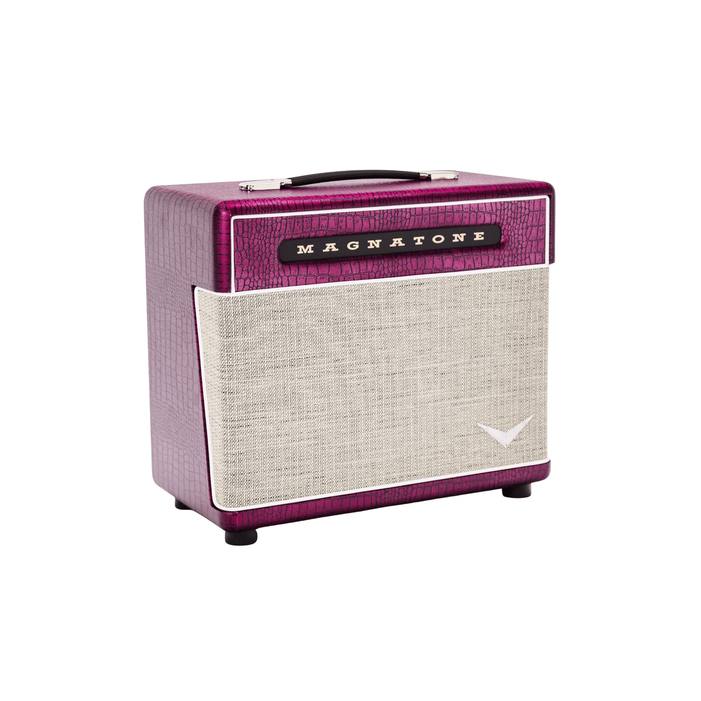 Magnatone Billy Gibbons Signature Baby M-80 - 1x10 Extension Cabinet Head Chrome Grape Electric Guitar Amplifiers Magnatone Art of Guitar