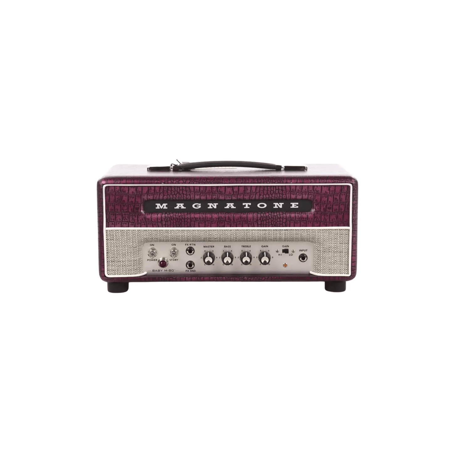 Magnatone Billy Gibbons Signature Baby M-80 Head Chrome Grape Electric Guitar Amplifiers Magnatone Art of Guitar