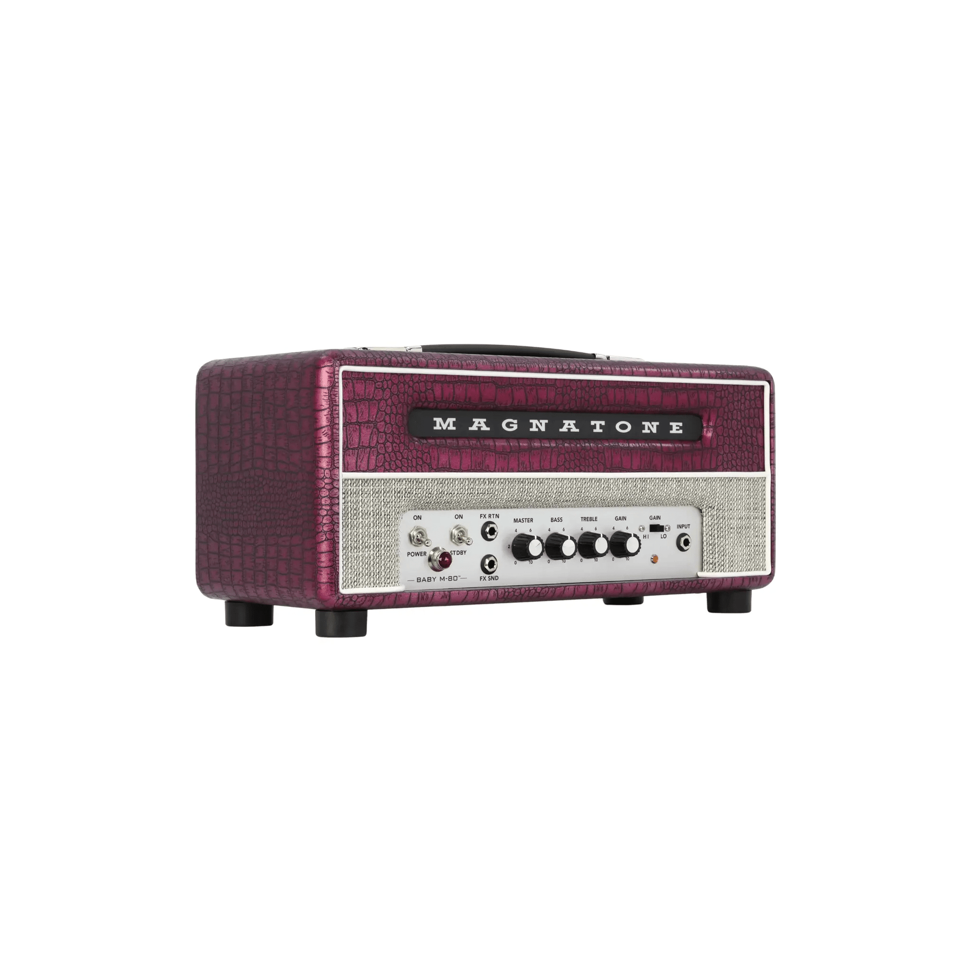 Magnatone Billy Gibbons Signature Baby M-80 Head Chrome Grape Electric Guitar Amplifiers Magnatone Art of Guitar