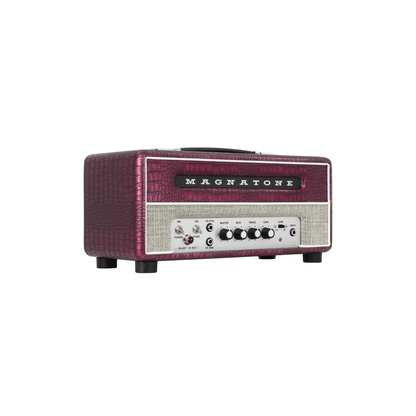 Magnatone Billy Gibbons Signature Baby M-80 Head Chrome Grape Electric Guitar Amplifiers Magnatone Art of Guitar