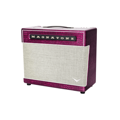 Magnatone Billy Gibbons Signature M-80 1×12 Combo Chrome Grape Electric Guitar Amplifiers Magnatone Art of Guitar
