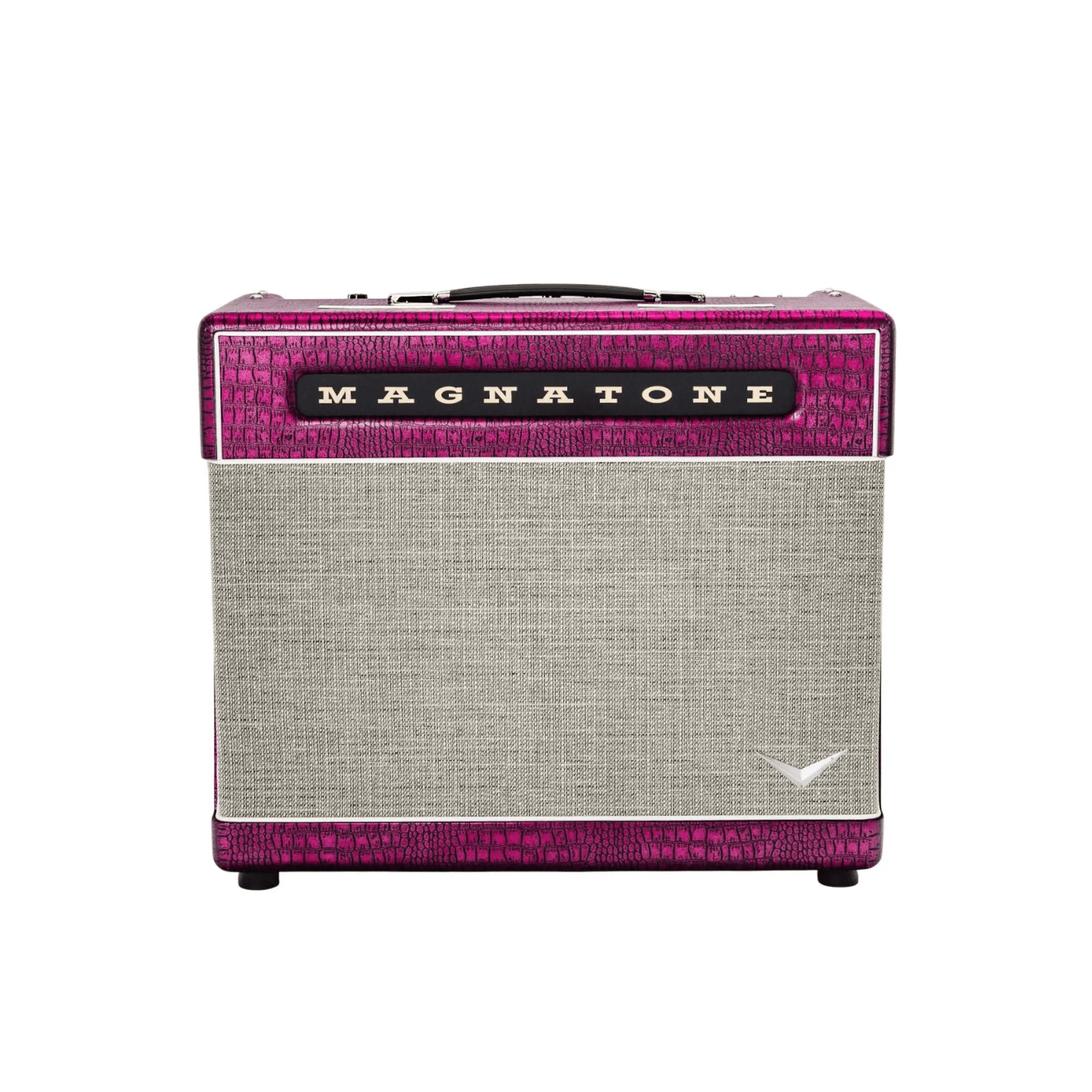 Magnatone Billy Gibbons Signature M-80 1×12 Combo Chrome Grape Electric Guitar Amplifiers Magnatone Art of Guitar