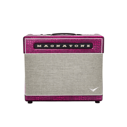 Magnatone Billy Gibbons Signature M-80 1×12 Combo Chrome Grape Electric Guitar Amplifiers Magnatone Art of Guitar