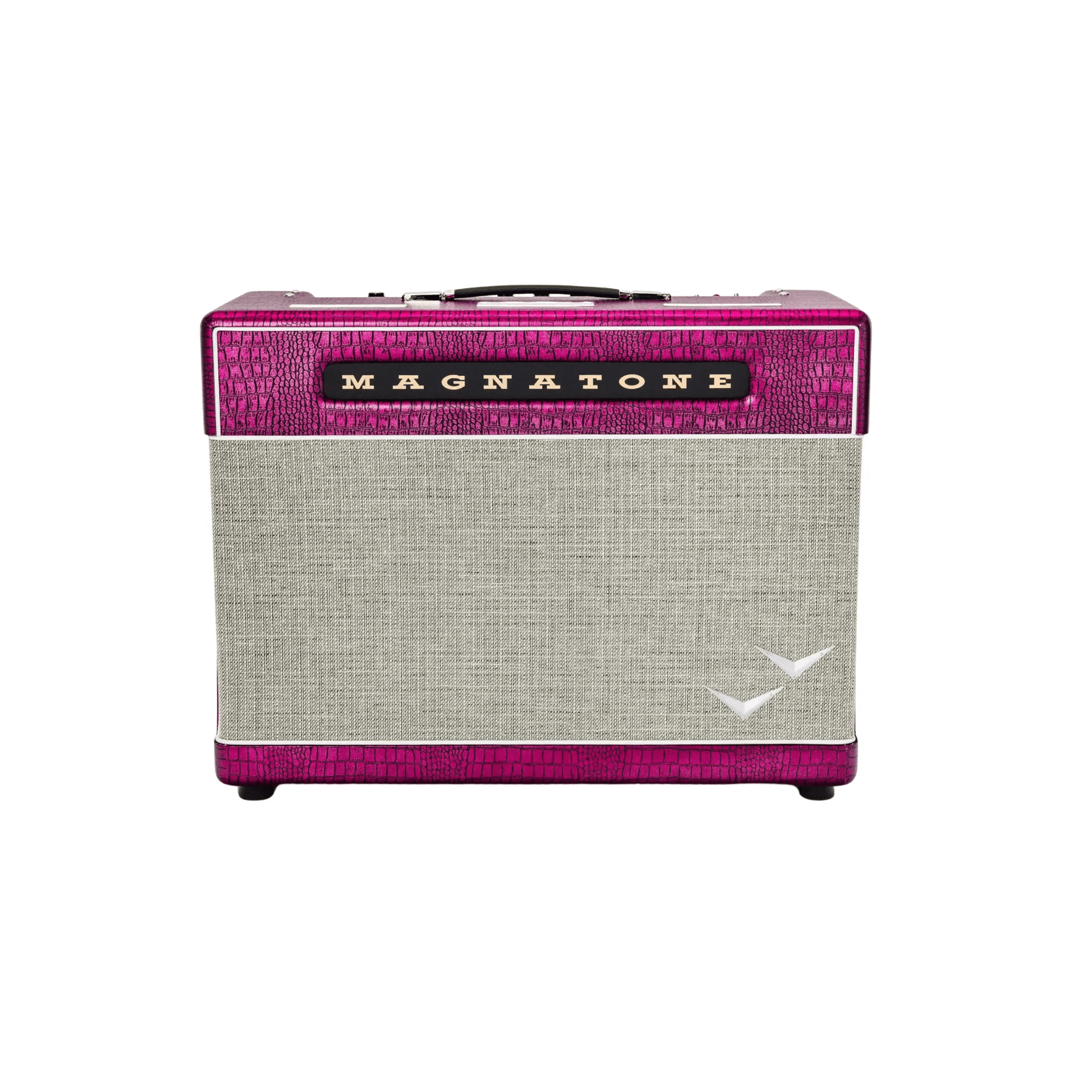 Magnatone Billy Gibbons Signature M-80 2×12 Combo Chrome Grape Electric Guitar Amplifiers Magnatone Art of Guitar