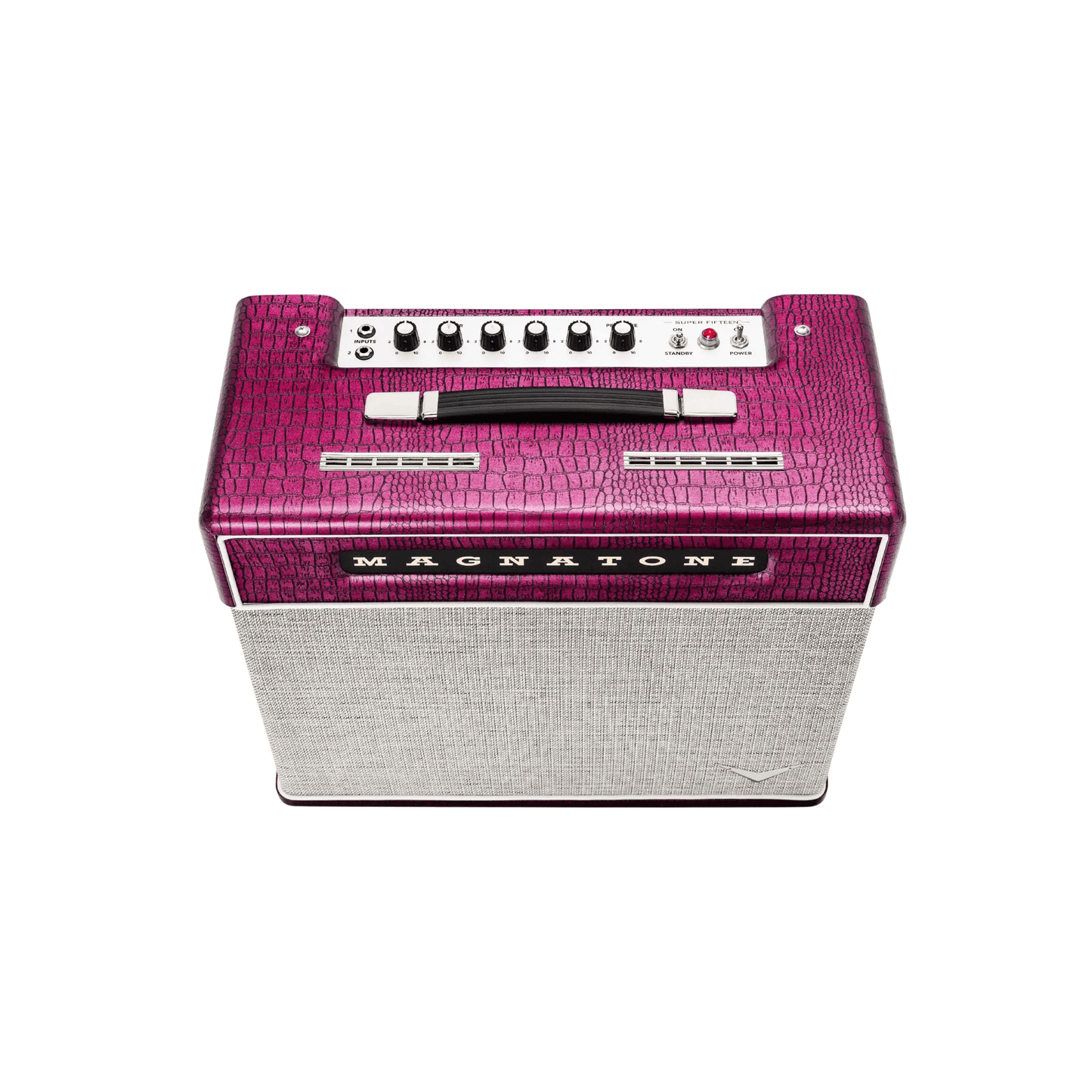 Magnatone Billy Gibbons Signature Super Fifteen - 1x12 Combo Chrome Grape Electric Guitar Amplifiers Magnatone Art of Guitar