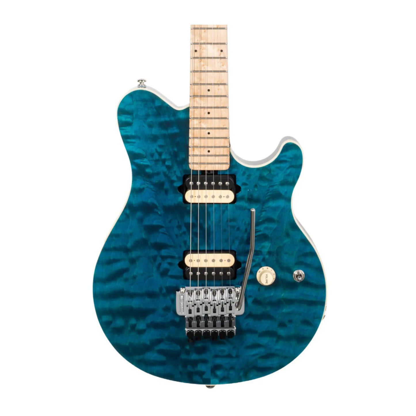 Music Man Axis 30th Anniversary Electric Guitar - Translucent Blue Quilt Electric Guitars Music Man Art of Guitar