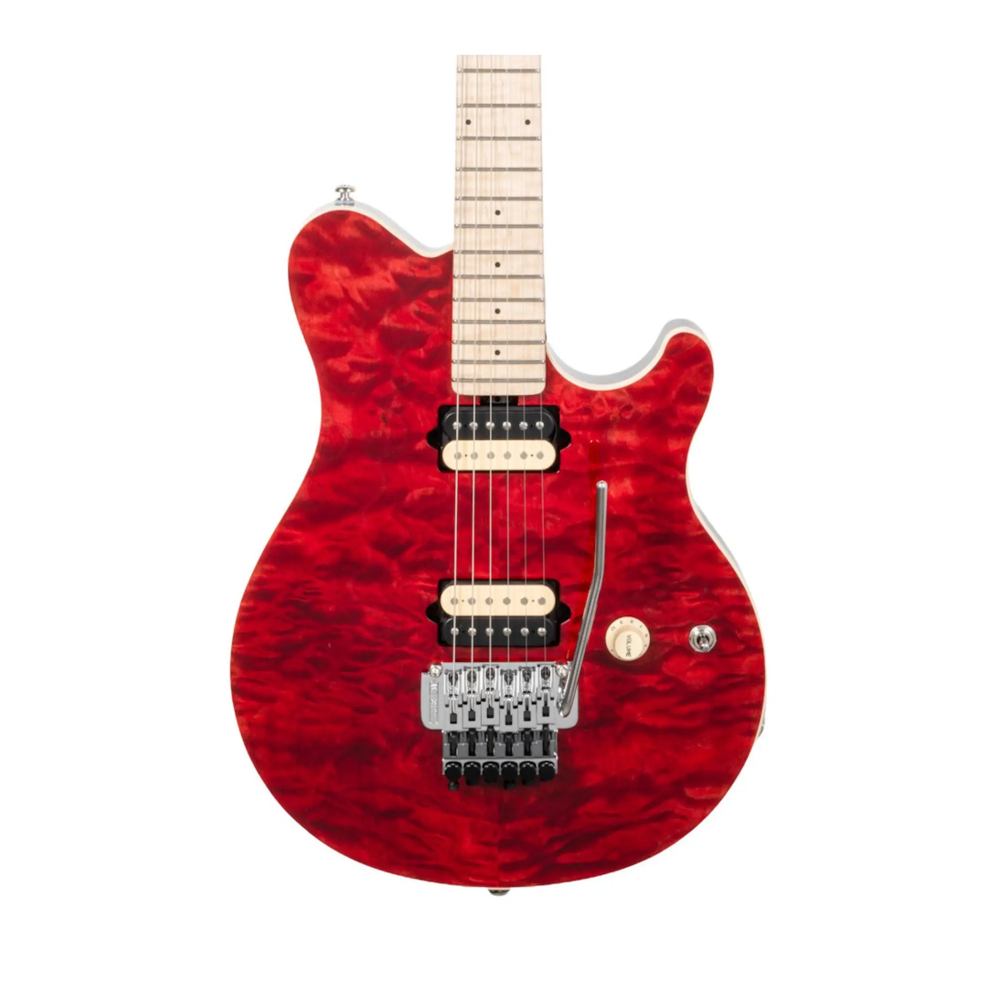 Music Man Axis 30th Anniversary Limited Edition Electric Guitar - Translucent Red Quilt  Art of Guitar Art of Guitar