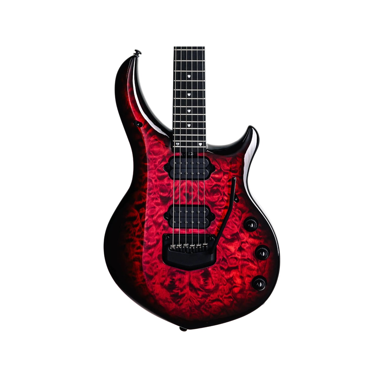 Music Man BFR Majesty - Red Nebula Quilt Maple Top - Ebony - Black Hardware - Limited to 100 Electric Guitars Music Man Art of Guitar
