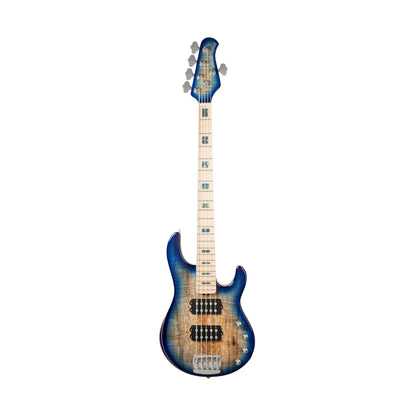 Music Man BFR StingRay Special 5 HH - Paua Blue Burst - Figured Maple/Maple/Block Inlays/MHS - Chrome - Limited to 150 Bass Guitars Music Man Art of Guitar