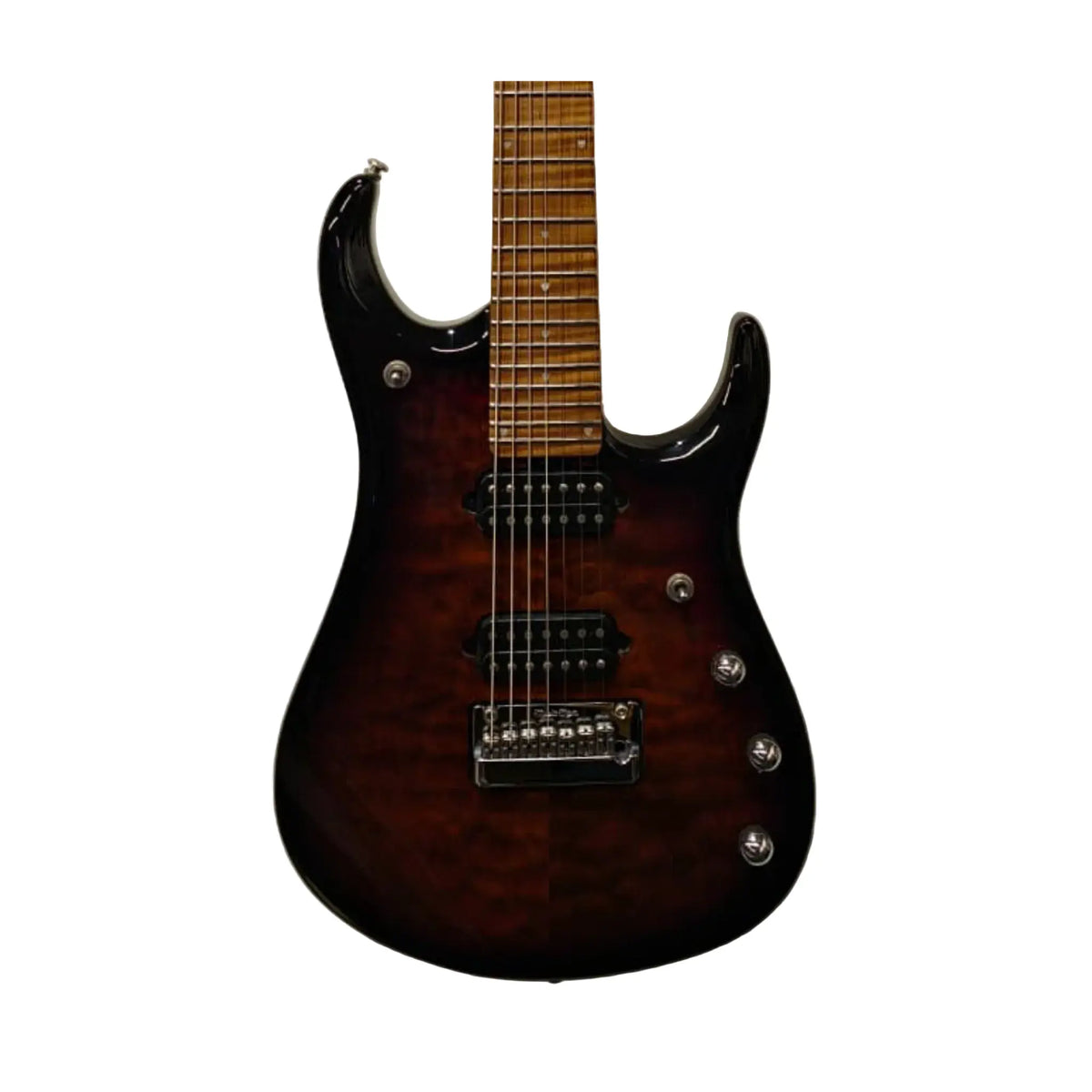 Music Man JP15 7-String Electric Guitar – Tiger Eye Quilt Maple - (Re-Loved) Electric Guitars Music Man Art of Guitar