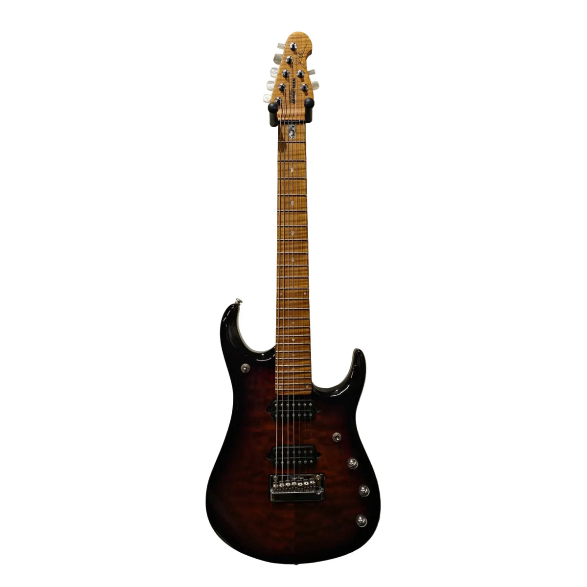 Music Man JP15 7-String Electric Guitar – Tiger Eye Quilt Maple - (Re-Loved) Electric Guitars Music Man Art of Guitar