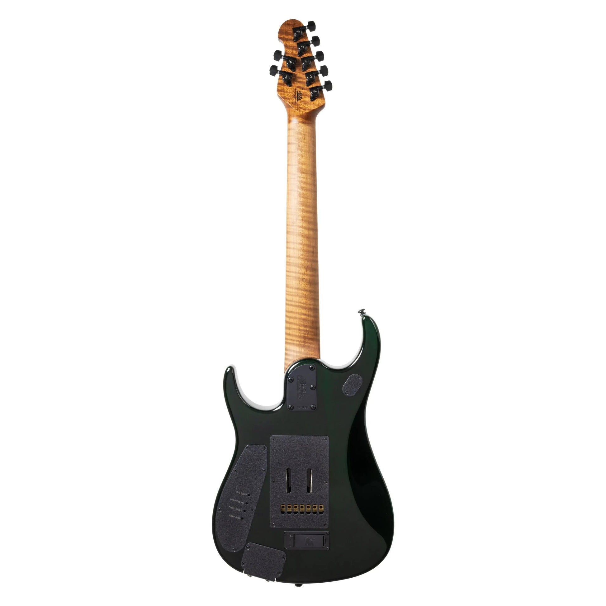 Music Man JP15 7 String - Green Tiger Eye Quilt Electric Guitars Music Man Art of Guitar