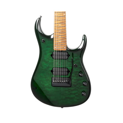 Music Man JP15 7 String - Green Tiger Eye Quilt Electric Guitars Music Man Art of Guitar