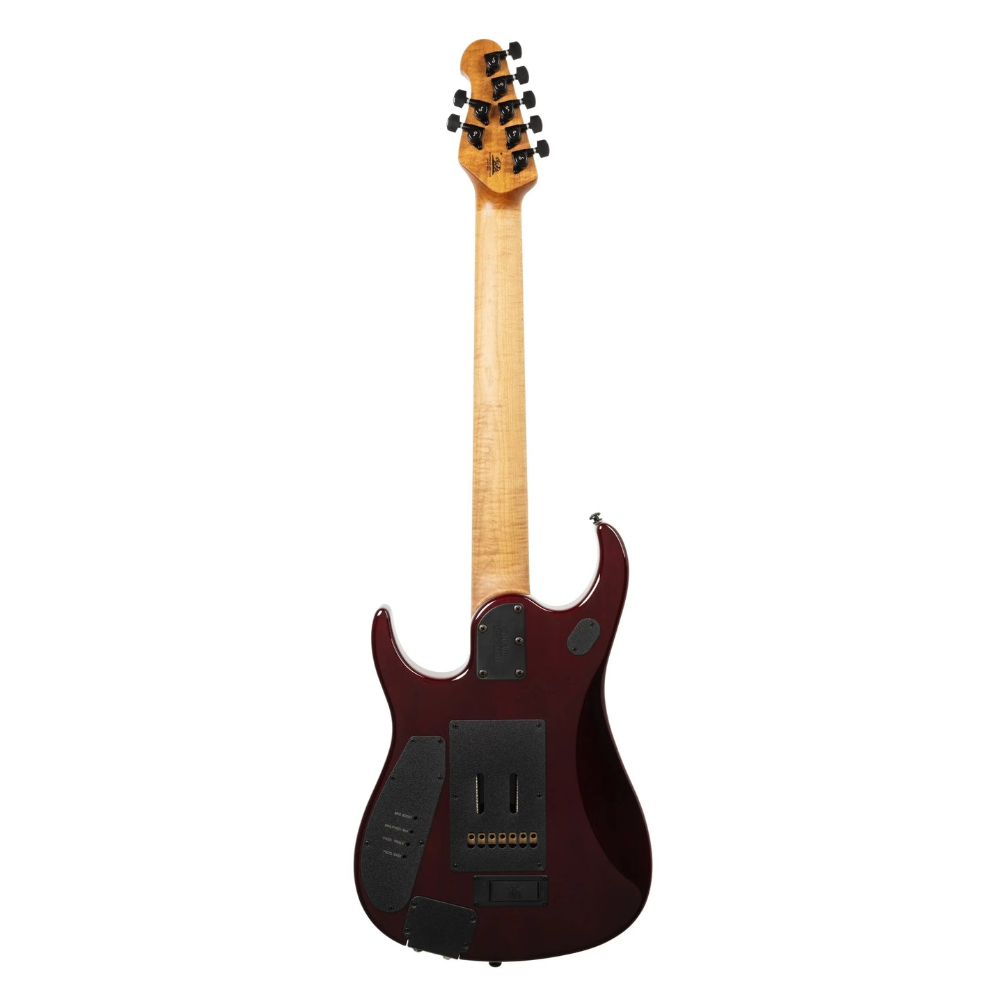 Music Man JP15 7 String - Red Tide Quilt Electric Guitars Music Man Art of Guitar