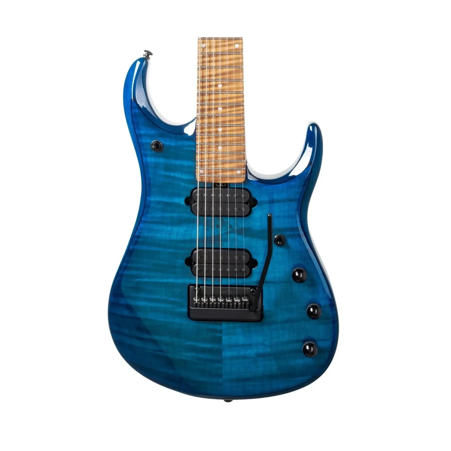 Music Man JP15 7 String - Ultramarine Flame Electric Guitars Music Man Art of Guitar