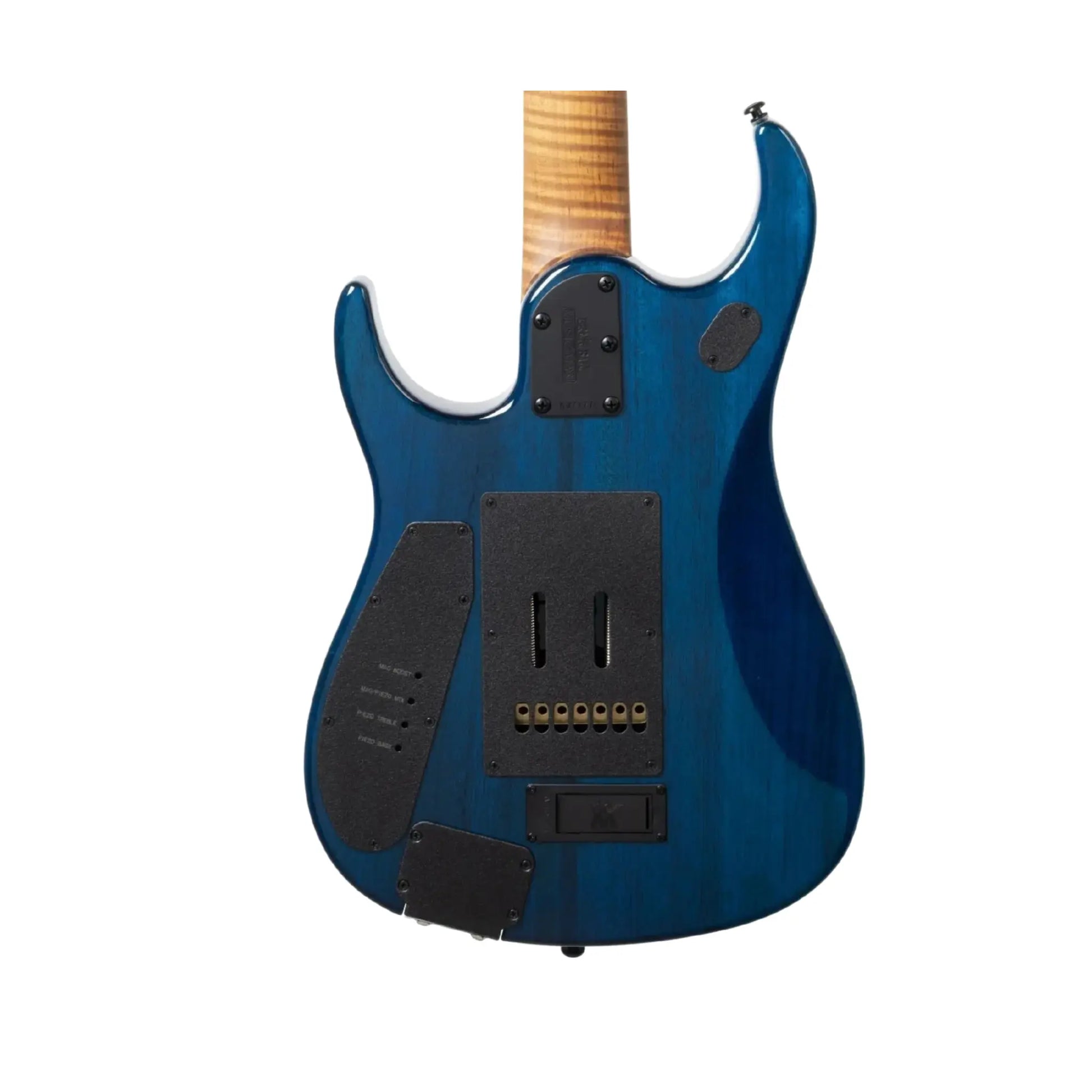 Music Man JP15 7 String - Ultramarine Flame Electric Guitars Music Man Art of Guitar