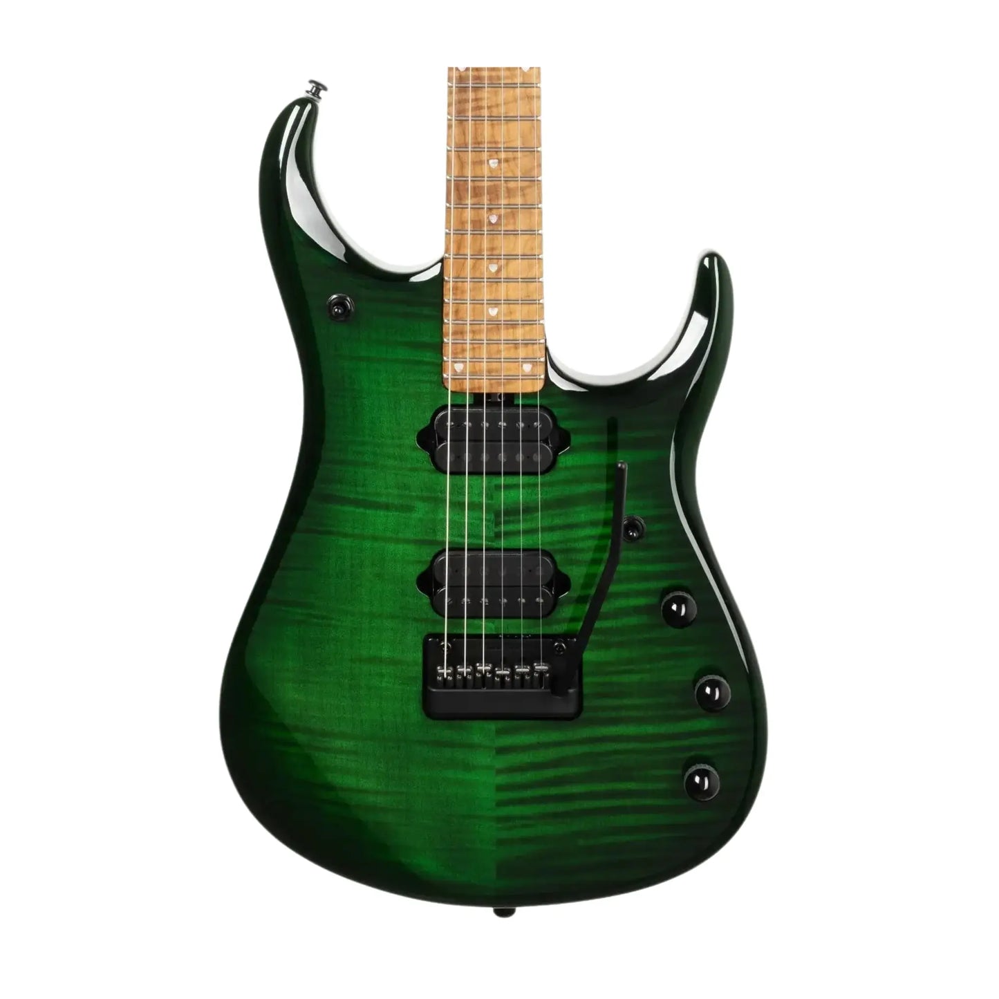 Music Man JP15 - Green Tiger Eye Flame Electric Guitars Music Man Art of Guitar