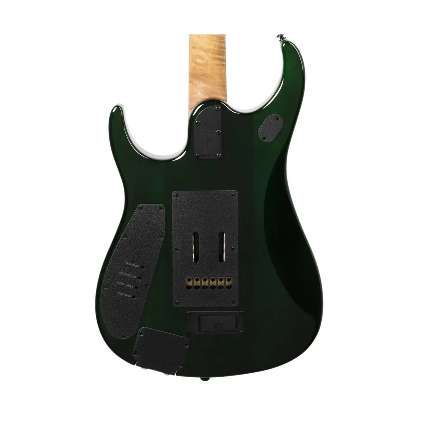 Music Man JP15 - Green Tiger Eye Flame Electric Guitars Music Man Art of Guitar