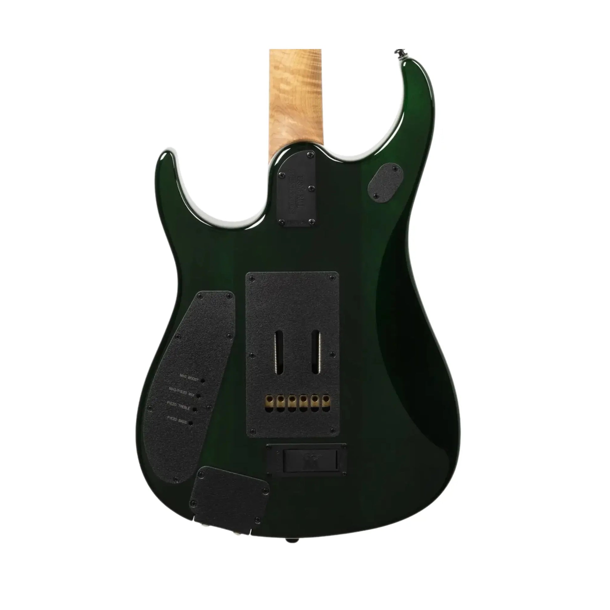Music Man JP15 - Green Tiger Eye Flame Electric Guitars Music Man Art of Guitar